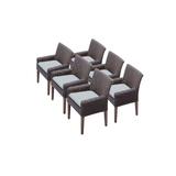 6 Venice Dining Chairs w/ Arms in Spa - TK Classics Tkc099B-Dc-3X-C-Spa