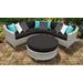 Fairmont 4 Piece Outdoor Wicker Patio Furniture Set 04a in Black - TK Classics Fairmont-04A-Black