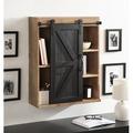 Joss & Main Malese 27.6" Tall 1 - Door Accent Cabinet Wood in Black/Brown | 27.6 H x 21.7 W x 88.2 D in | Wayfair 2221BD9152854F4F93E1BF279DB23C54