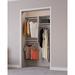 Latitude Run® Modular Closets Closet System Walk-In Sets, Hanging Closet Kit Manufactured Wood in Brown/White | 84 H x 46.5 W x 14 D in | Wayfair