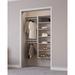 Latitude Run® Modular Closets Closet System Walk-In Sets, Hanging Unit w/ Shelf Tower Manufactured in Brown/White | 84 H x 46.5 W x 14 D in | Wayfair