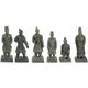 6 Statuettes guerrier chinois Qin s, hauteur 8.5 cm, décoration aquarium Animallparadise