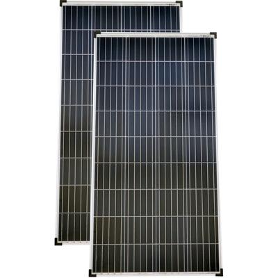 Solarmodule 2 Stück 140 Watt Poly Solarpanel Solarzelle 1300x668x35 91698 Image