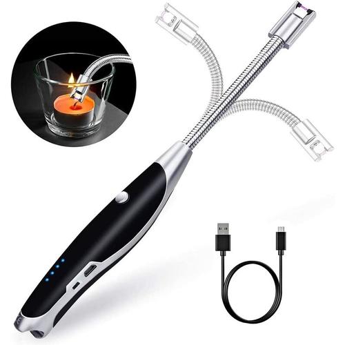 Ocxin - Lichtbogen Feuerzeug, USB Stabfeuerzeug Kerzenanzünder Aufladbar, Elektro Plasma