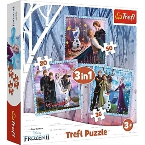 Disney Frozen, 3 in 1 Puzzle (Kinderpuzzle)