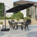 VredHom 12FT Outdoor Patio Offset Umbrella