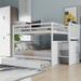Contemporary Style Full over Full Bunk Bed with Twin Size Trundle