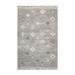 Hand Woven Kilim Gray Flat Weave PET Yarn Southwestern Oriental Rug - 5' x 8'