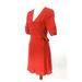 Anthropologie Dresses | Anthropologie 1 State Red Pattern Faux Wrap Dress | Color: Red | Size: 4