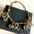 J. Crew Jewelry | J. Crew Rhinestone Statement Necklace | Color: Gold | Size: Os