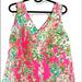 Lilly Pulitzer Tops | Lily Pulitzer Cipriani Top Flamingo Pink Silk | Color: Green/Pink | Size: Xxs