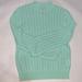 J. Crew Sweaters | J. Crew Pointelle Ruffle Mock Neck Sweater Mint Green Xs | Color: Green | Size: Xs