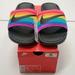 Nike Shoes | Nib Nike Benassi Jdi Betrue Pride Slide Sandals Rainbow Cd2717-001 Size 13 New | Color: Black/Red | Size: 13