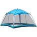 Outsunny 8 Person Tent Fiberglass in Blue | 86.4 H x 141.6 W x 141.6 D in | Wayfair A20-274