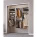 Latitude Run® Modular Closets Closet System Walk-In Sets w/ 3 Hanging unit & Shelves Manufactured in Brown/White | 84 H x 76.5 W x 14 D in | Wayfair