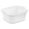 Sterilite Durable Reinforced Plastic 12 Quart Kitchen Dishpan, White (16 Pack)