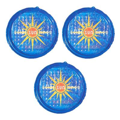 Solar Sun Rings UV Resistant Pool Spa Heater Circular Solar Cover, Blue (3 Pack) - 3.19