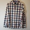 American Eagle Outfitters Shirts | 2/$15 Men’s American Eagle Plaid Woven Button-Up Classic Fit Shirt Size Medium | Color: Blue/Red | Size: M