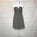 J. Crew Dresses | J. Crew Nadia 100% Silk Chiffon Graphite Dress 4p | Color: Brown/Gray | Size: 4p