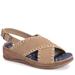 MUK LUKS City Highrise Sandals - Womens 9.5 Tan Sandal Medium