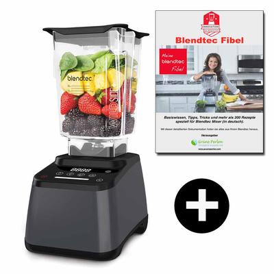 Blendtec Designer 625 + GP-Blendtec Fibel (200+ BT Rezepte) | Hochleistungsmixer | rechtsdrehend