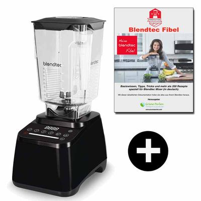 Blendtec Designer 650 + GP-Blendtec Fibel (200+ BT Rezepte) | Hochleistungsmixer | rechtsdrehend