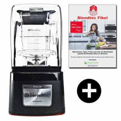 Blendtec Stealth 885 + GP-Blendtec Fibel (ohne Behälter) | Hochleistungsmixer für Gewerbe & Business | Smoothie Mixer Blendtec Professional 855