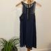 Free People Dresses | Free People Dress. Navy Blue W/ Black. Super Cute. Size 8. Euc. | Color: Black/Blue | Size: 8