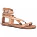 Madewell Shoes | Madewell Cream Leather Allie Gladiator Sandals Sz 9.5 | Color: Cream/Tan | Size: 9.5