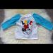 Disney Shirts & Tops | Disney Baby Minnie Mouse Long Sleeve Top Size 9-12m | Color: Blue/White | Size: 9-12mb
