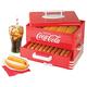 Salco Coca-Cola Hot Dog Maker - Dampfgarer und Brötchenwärmer im Diner-Stil, 24 Hot Dog Würstchen und 12 Brötchen Kapazität, Würstchen, Gemüse, Fisch, Knödel