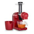 Klarstein Bella Elegance juicer 200 W, juicer with 400 ml, BPA-free, non-slip stand, max. continuous operating time: approx. 20 minutes, easy cleaning, red