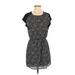 H&M Casual Dress - Mini: Black Color Block Dresses - Women's Size 4