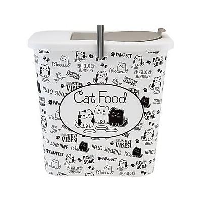 Pounce + Fetch Dry Pet Food Storage Container, 3-gal, Cat