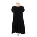 Soprano Casual Dress - A-Line: Black Solid Dresses - Women's Size X-Small