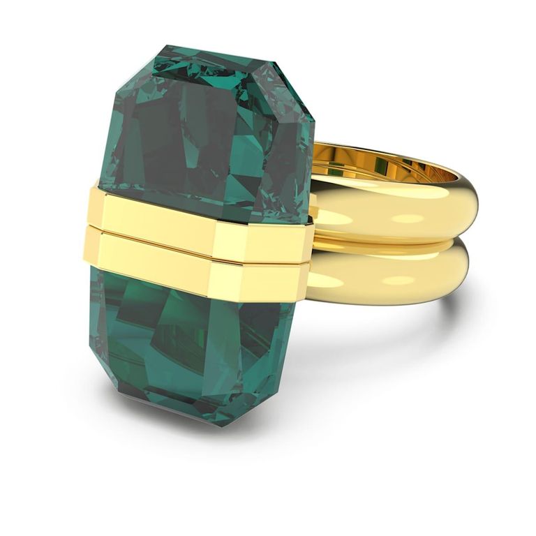 Lucent Ring, Magnetic Closure, -Tone Plated - Green - Swarovski Rings
