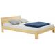 Lit double pour adulte thomas couchage 140 x 190 cm avec tête de lit, 2 places pour 2 personnes, en