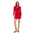 TRENDYOL Damen Detailed of the Red Collar Business Casual Dress, Rot, 36 EU