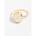 Free People Jewelry | Free People Organic Semi-Precious Ring | Color: Gold/White | Size: 7