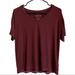 American Eagle Outfitters Tops | American Eagle Soft & Sexy Purple V-Neck Short Sleeve Tee Size Medium | Color: Purple | Size: M