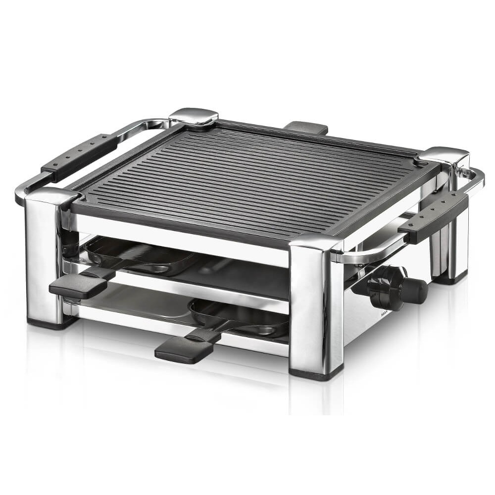 Rommelsbacher RCC 1000 Raclette Grill 4 Person(en) 1000 W Schwarz, Chrom Image