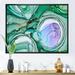 East Urban Home Green & Purple Luxury Abstract Fluid Art I - Modern Canvas Wall Art Print Plastic | 34 H x 44 W x 1.5 D in | Wayfair