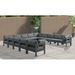 Ebern Designs Lysandros 150" Wide Outdoor U-Shaped Patio Sectional w/ Cushions Metal in Gray | 34 H x 150 W x 150 D in | Wayfair