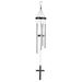 Arlmont & Co. Cross Sail Wind Chime Metal | 33 H x 4.625 W x 4.625 D in | Wayfair 4B88D223DE91475F800063FA75F14F33