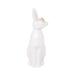 Trinx Bunny Figurine - Contemporary White & Gold Rabbit w/ Glasses Decorative Statue - Abstract Bunny Table Accent Decor For Home or Office | Wayfair