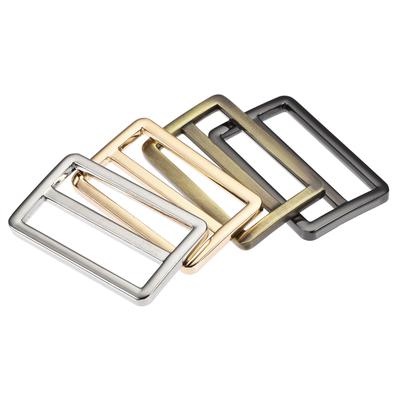 38.6mm(1.52") Flat Metal Slide Strap Adjustable Buckle 4 Colors 4pcs - Multicolor