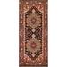 Geometric Traditional Heriz Serapi Runner Rug Hand-knotted Wool Carpet - 2'5" x 5'10"