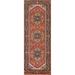 Traditional Geometric Heriz Serapi Runner Rug Wool Hand-knotted Carpet - 2'8" x 8'0"