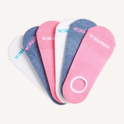 Nautica Women's Stretch Liner Socks, 6-Pack Multi, OS