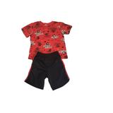 Disney Matching Sets | Boys Disney Junior Mickey Mouse 2 Piece Summer Short Set | Color: Black/Red | Size: 6b